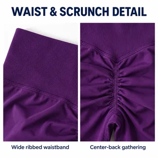 Custom Women's High-Waist Scrunch Gym Shorts