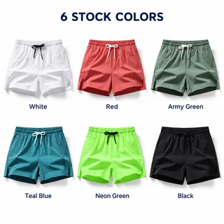 Custom Men's Lightweight Quick-Dry Shorts with Zip Pockets