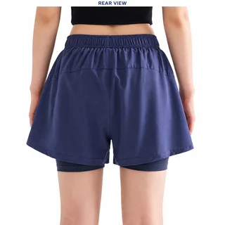 Custom Women's A-Line 2-in-1 Running Shorts