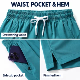 Custom Men's Lightweight Quick-Dry Shorts with Zip Pockets