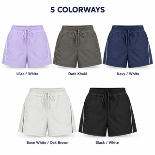 Custom Women's Contrast-Trim Nylon Running Shorts