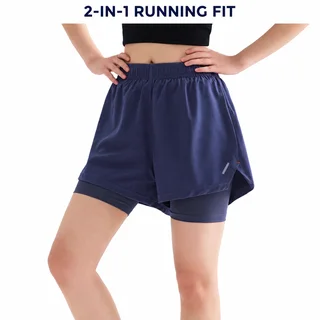 Custom Women's A-Line 2-in-1 Running Shorts