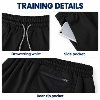 Custom Men's 2-in-1 Training Shorts with Liner Pocket