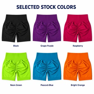 Custom Women's High-Waist Scrunch Gym Shorts